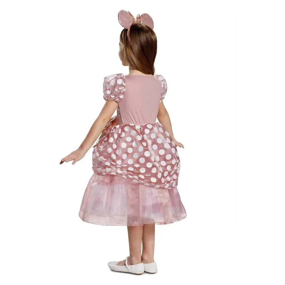 Disney Toddler Girls Disguise Minnie Mouse Deluxe Halloween Costume Rose Gold
